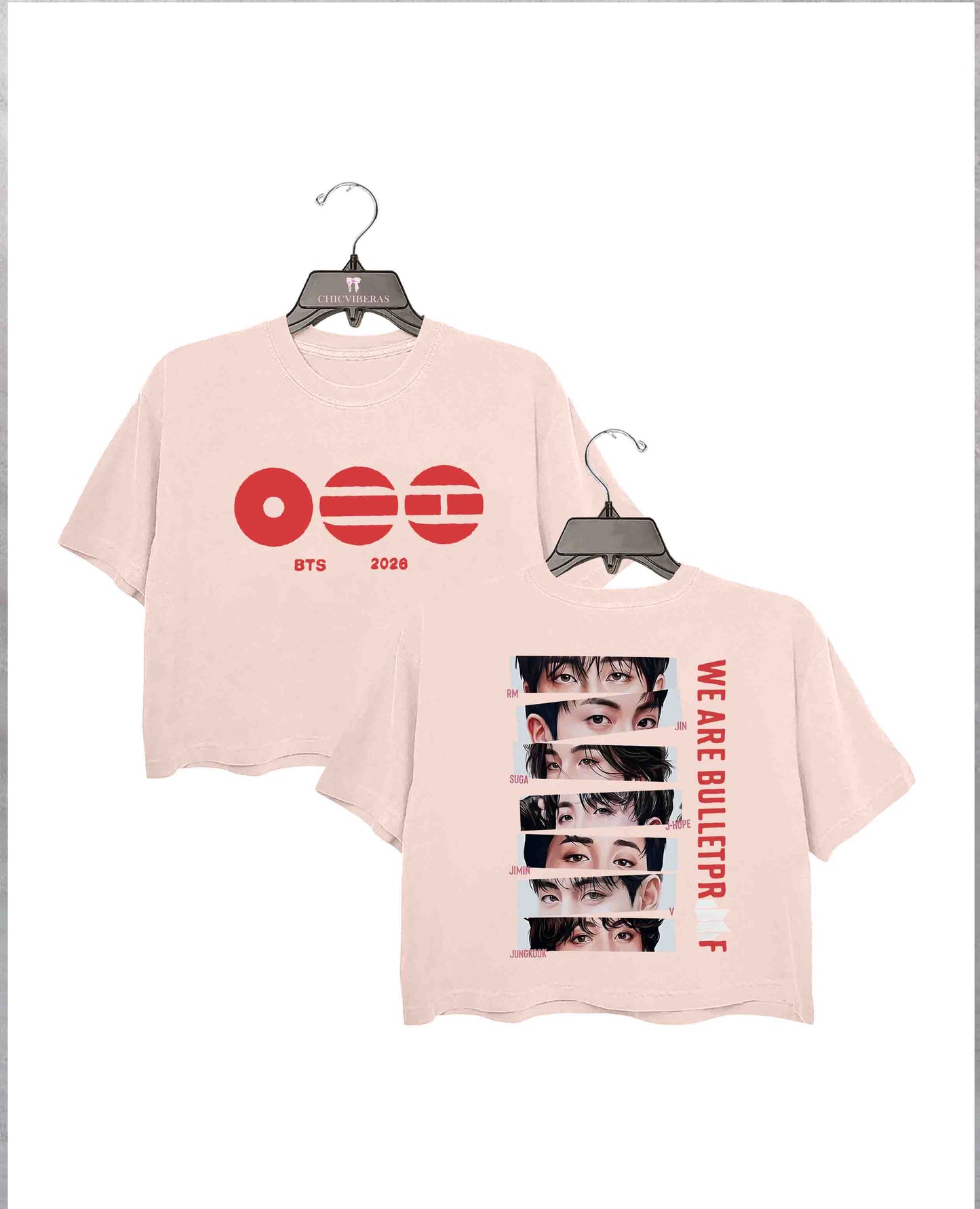 Limited BTS Kpop Tour Crop Shirt