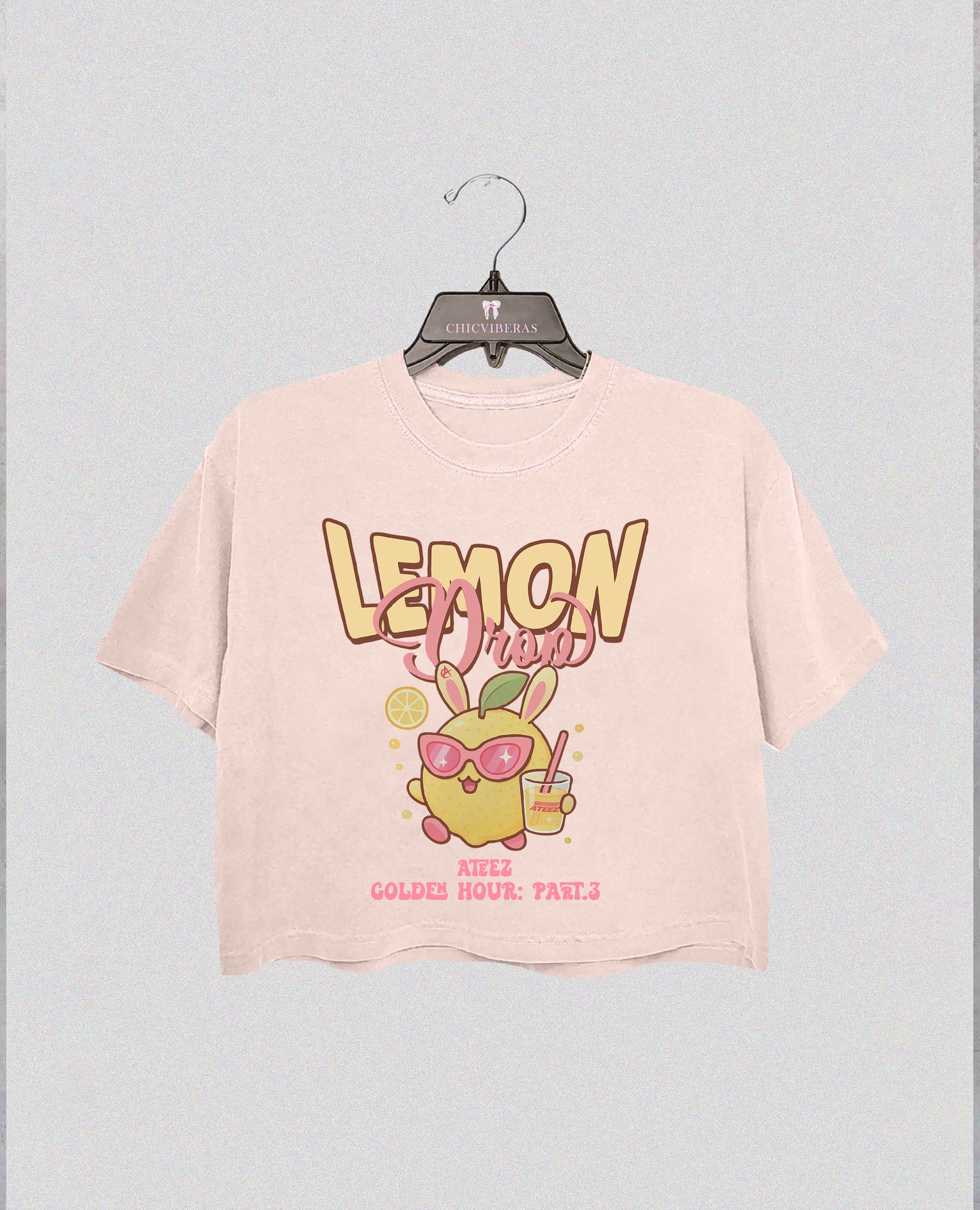 Retro Ateez Lemon Drop Crop Shirt