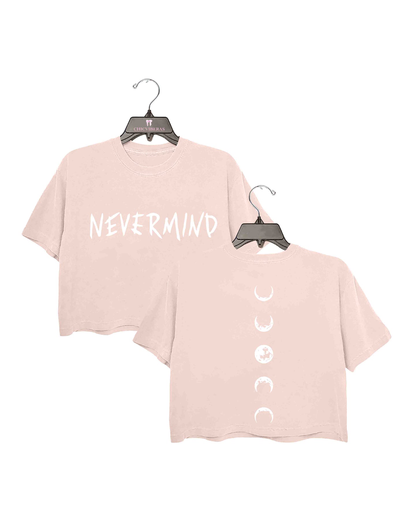 Nevermind Moon Phase Kpop Crop Shirt