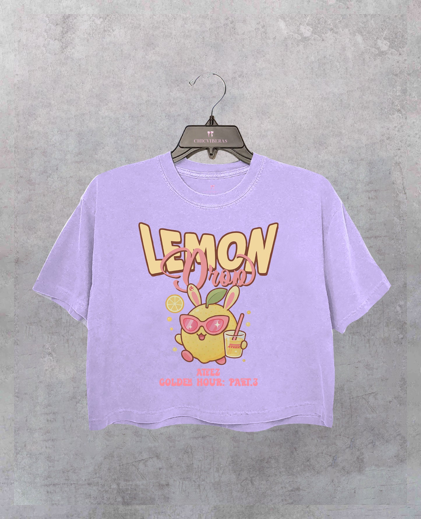 Retro Ateez Lemon Drop Crop Shirt