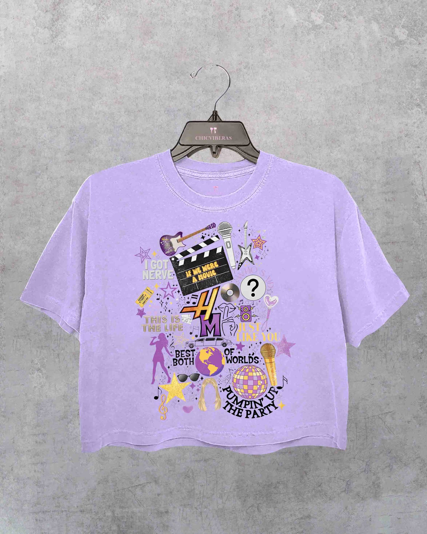 Hannah Montana 20Th Anniversary Crop Shirt