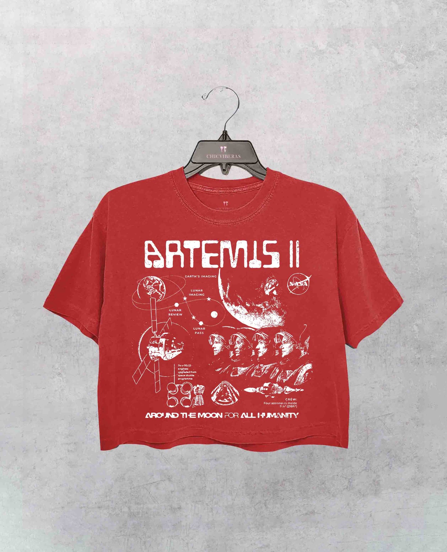 Artemis II NASA Mission Crop Shirt
