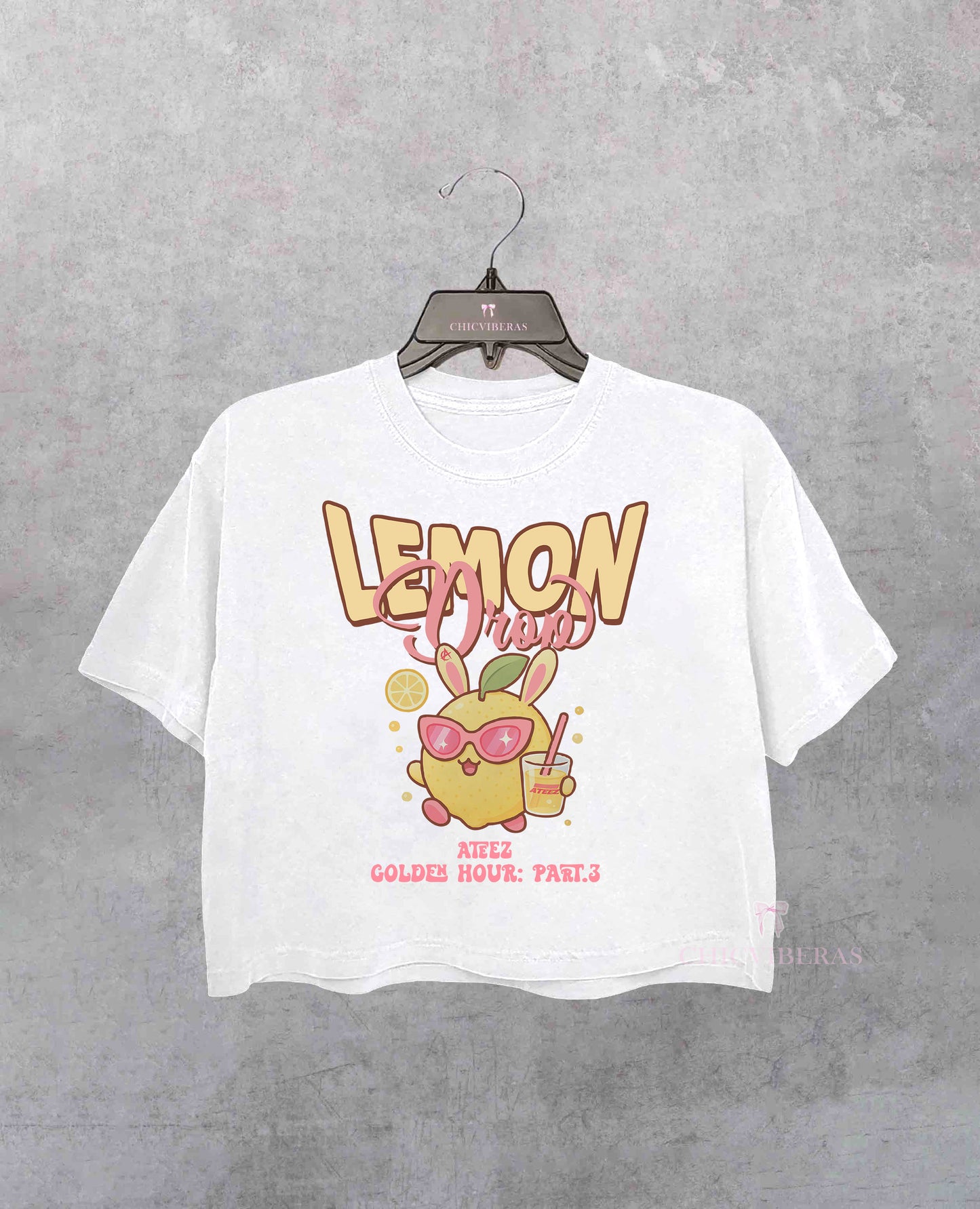 Retro Ateez Lemon Drop Crop Shirt