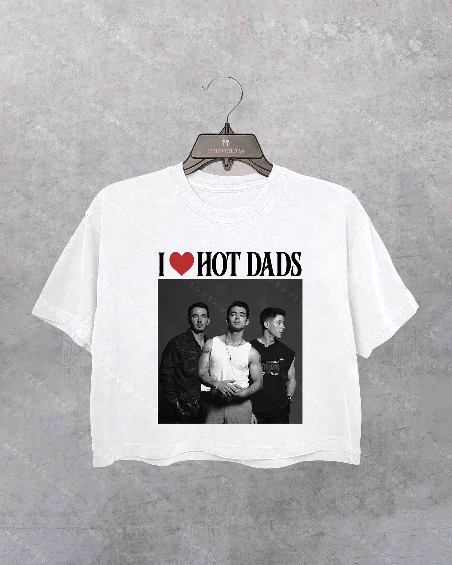 I Love Hot Dads Jonas Brothers Crop Shirt