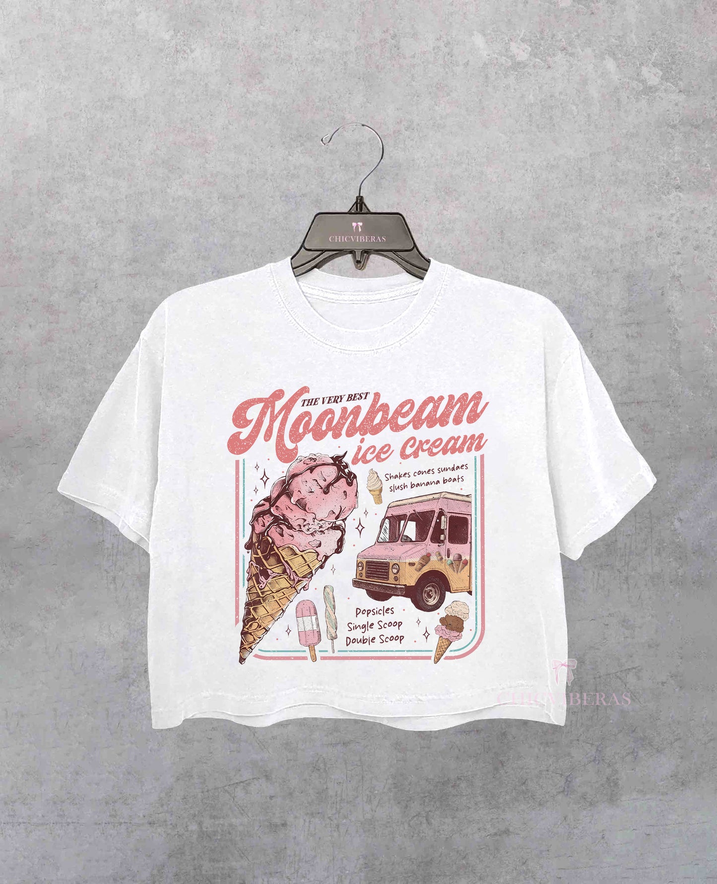 Moonbeam Ice Cream Mr Electric 2025 Concert Crop Shirt