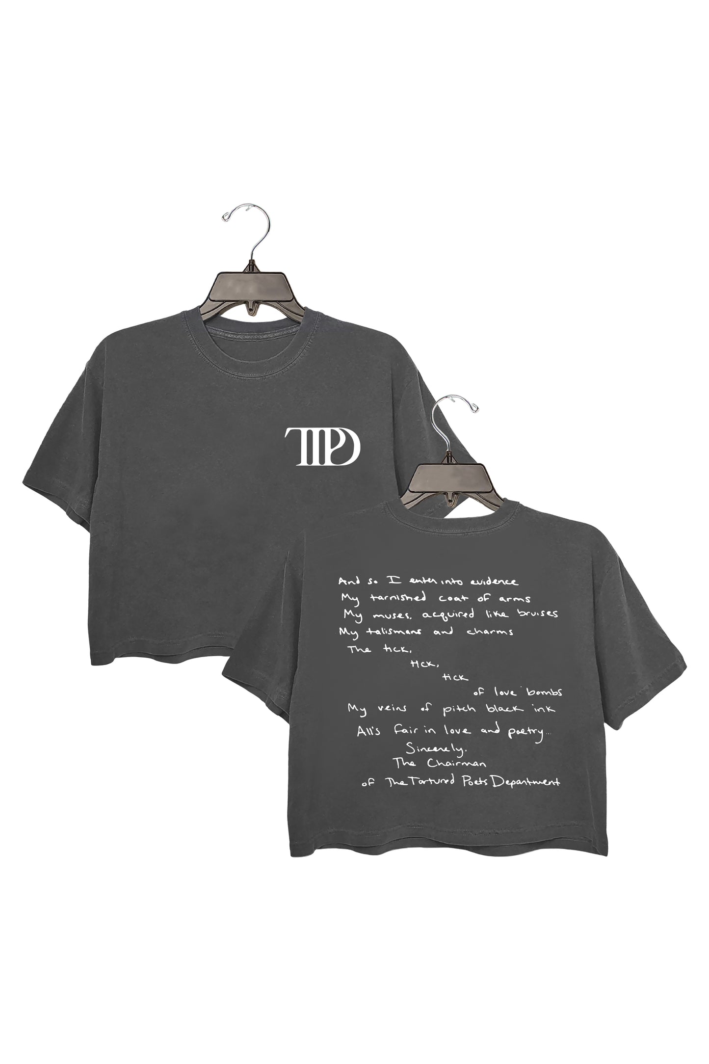 The Tortured Poets Department Crop Shirt