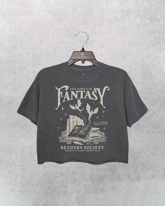 Fantasy Readers Society Bookish Crop Shirt