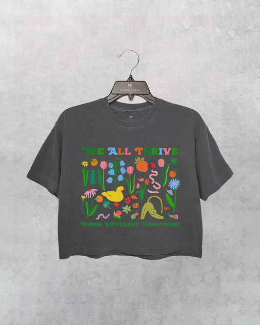 Neurodivergen Autism Crop Shirt