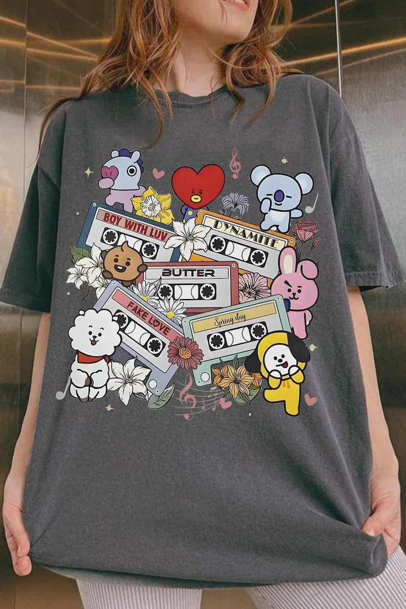 BTS Cassette Tape Tee
