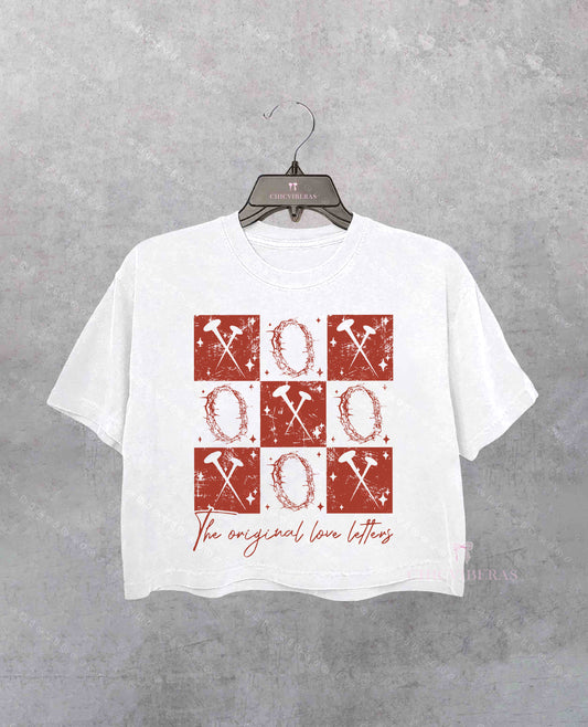 XOXO Letters Crop Shirt