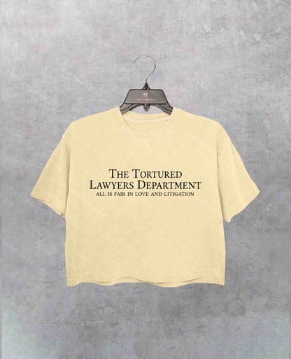 Tortured Lawyers Department Crop Shirt