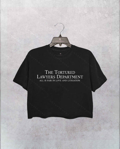 Tortured Lawyers Department Crop Shirt