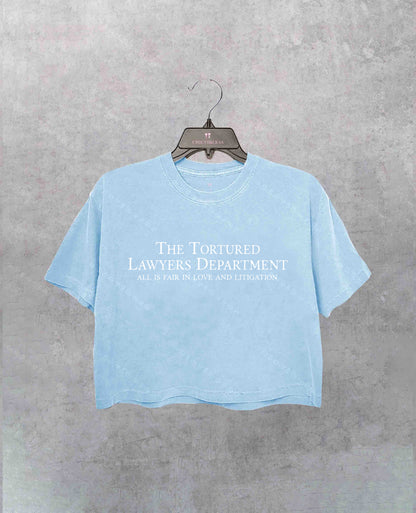 Tortured Lawyers Department Crop Shirt