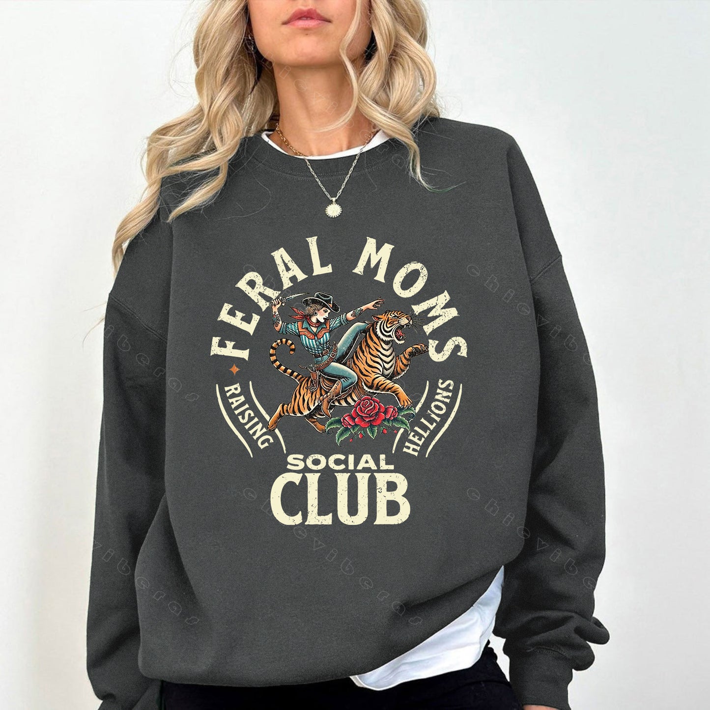 Feral Moms Social Club Crewneck