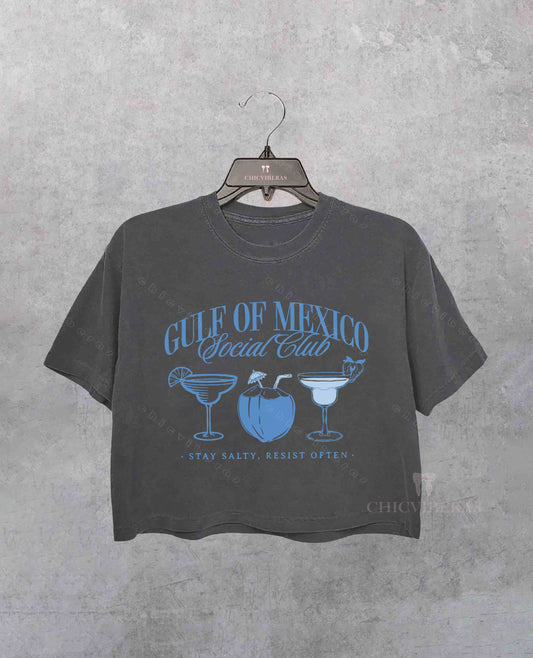 Gulf Of Mexico Social Club FDT Crop Shirt