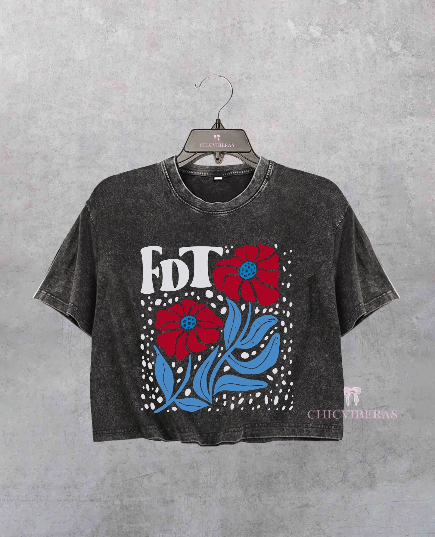 Subtle FDT Funny Washed Crop Shirt