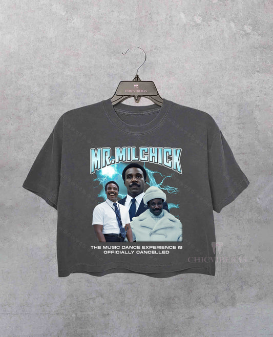 Mr. Milchick Severance Rap Crop Shirt
