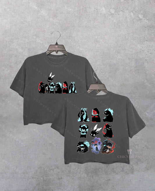 Solo Leveling Sung Jinwoo 2 Sides Crop Shirt