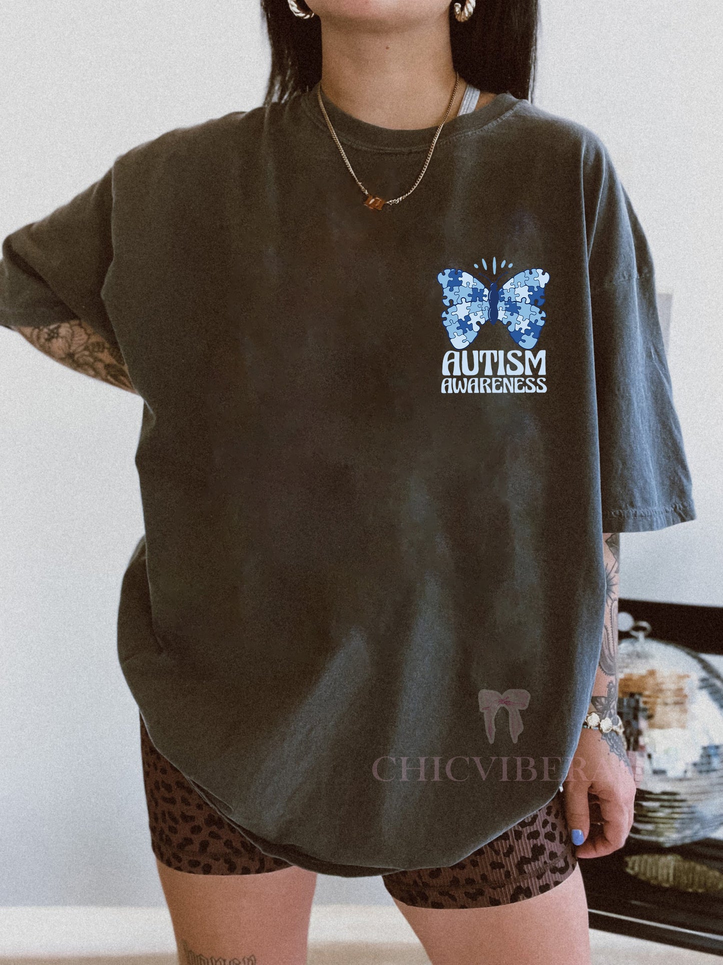 I Wear Blue For Autism Awareness Tee