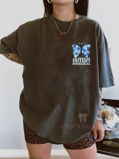 I Wear Blue For Autism Awareness Tee