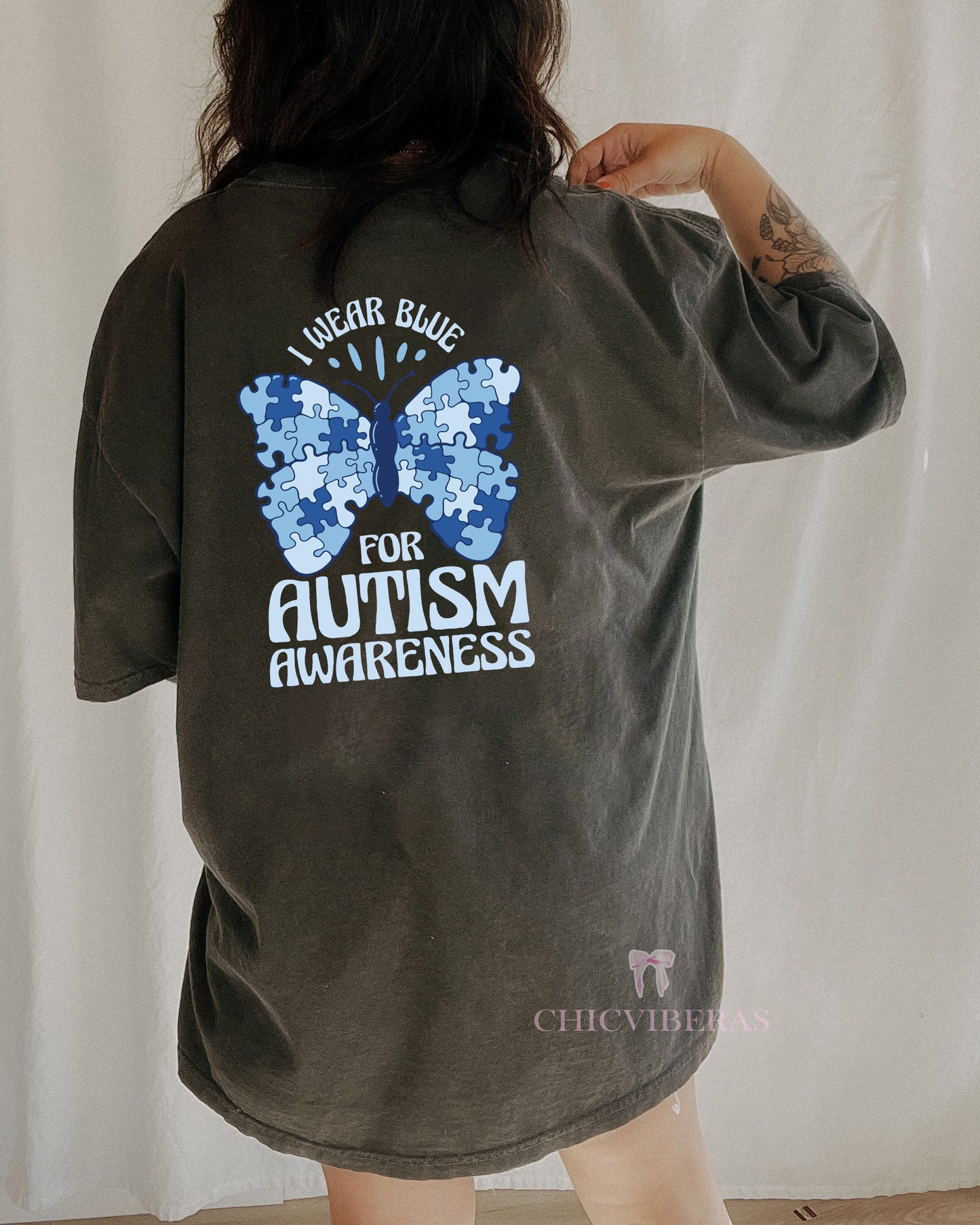 I Wear Blue For Autism Awareness Tee