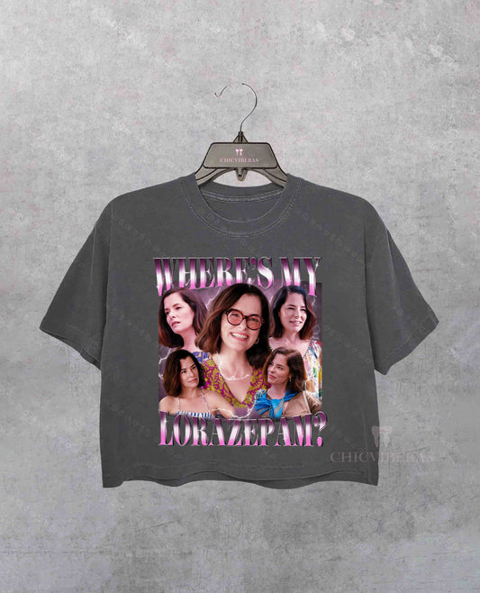 The White Lotus Parkey Posey Lorazepam Crop Shirt