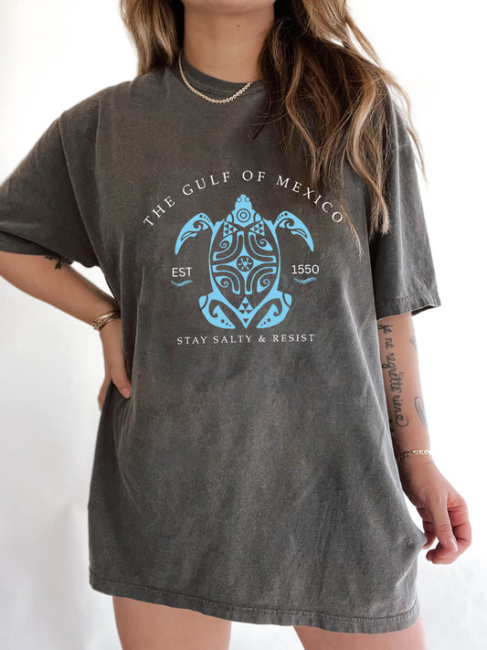 Gulf of Mexico Stay Salty Resistance Tee