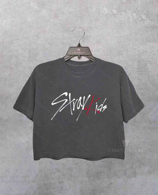 Stray Kids World Tour 2025 Merch Crop Shirt
