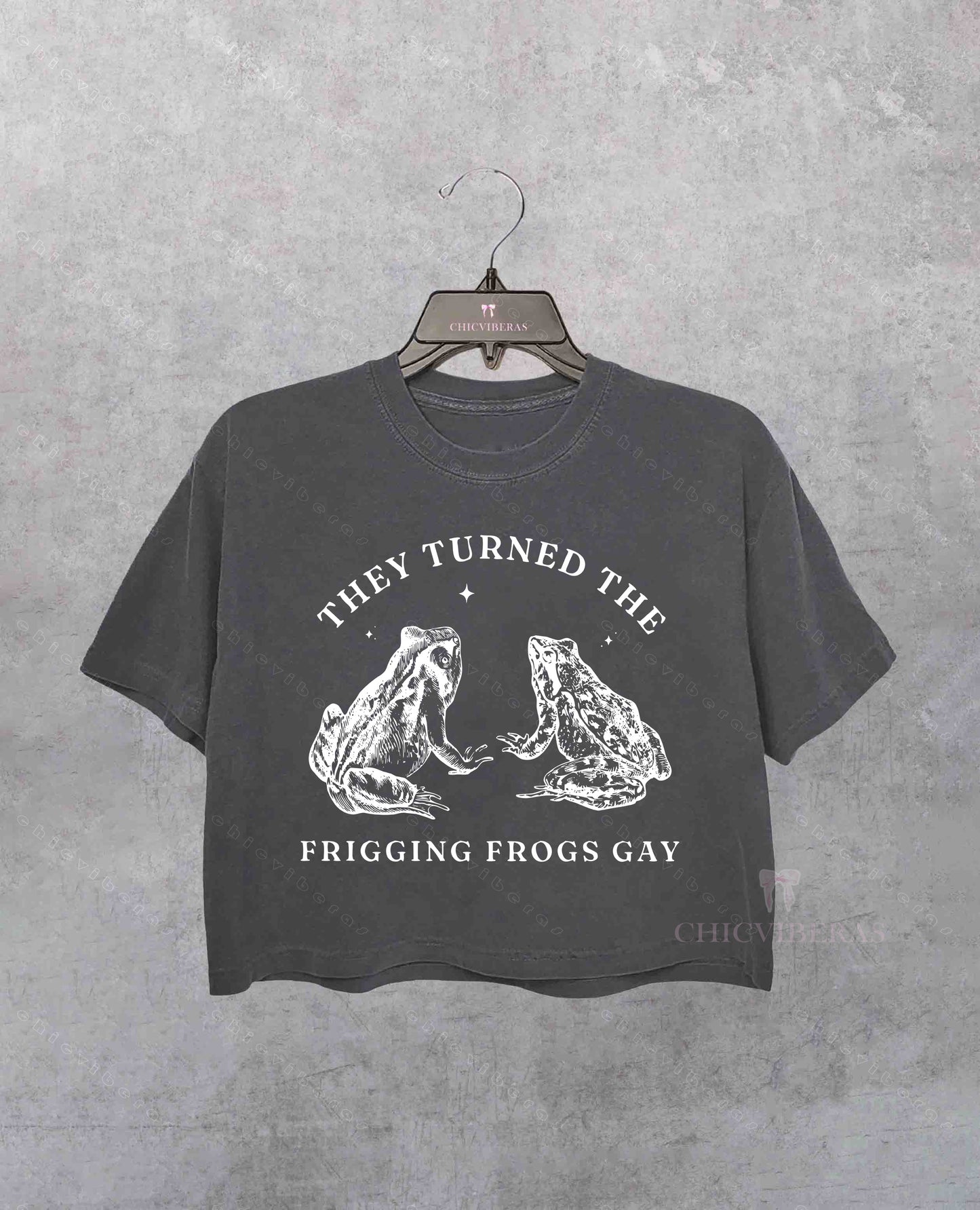 They Are Turning the Frigging Frogs Gay Crop Shirt