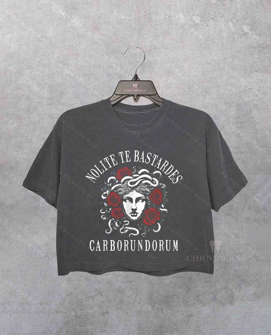 Nolite Te Bastardes Carborundorum Feminist Crop Shirt