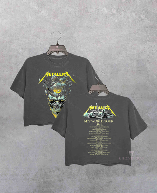 Metallica M72 World tour Crop Shirt