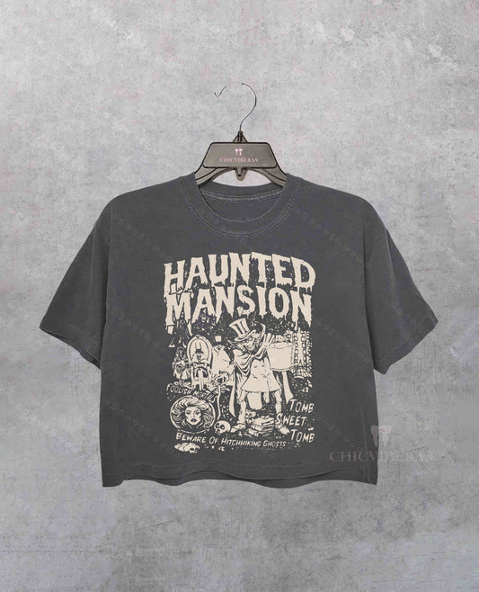 The Haunted Mansion Gothic Family Crop Shirt