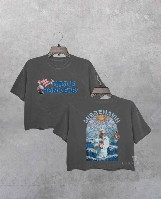 Uncle Baby Billy Bible Bonkers Crop Shirt
