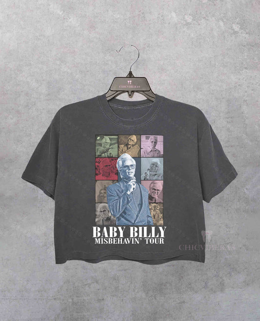Uncle Baby Billy Misbehavin Tour Crop Shirt