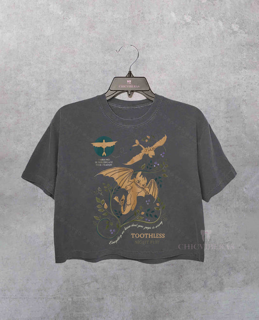 Toothless Dragon Crop Shirt