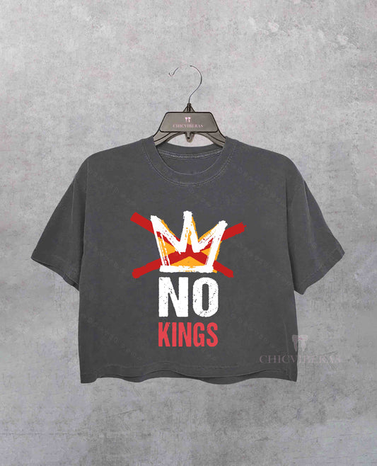 No Kings In America Crop Shirt