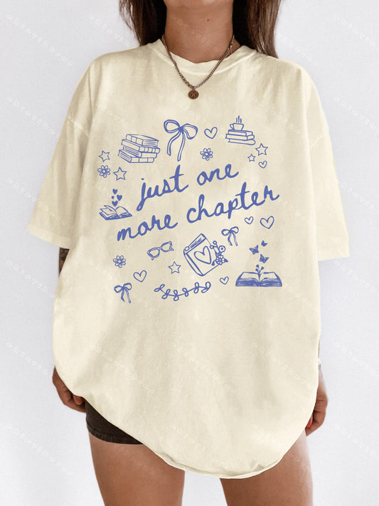Just One More Chapter Bookish Merch Tee