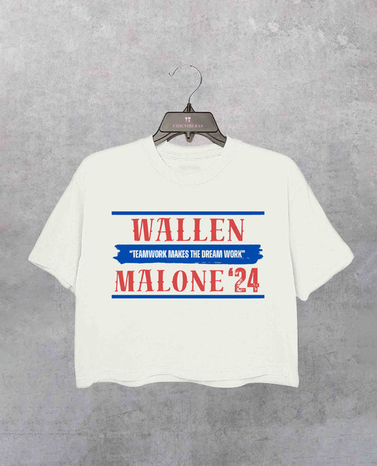 Wallen Malone ‘24 Teamwork Makes The Dreamwork Crop Shirt