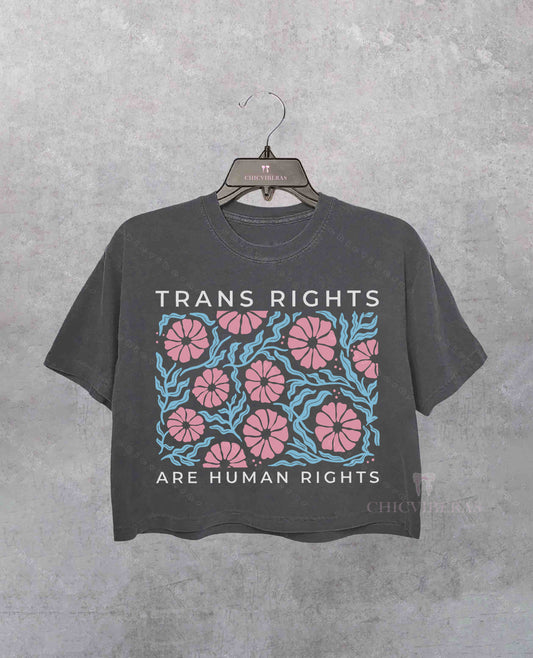 Trans Rights Equal Rights Crop Shirt