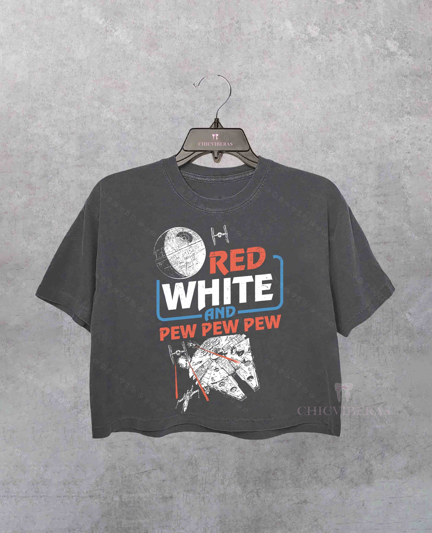 Red White And Pew Pew Pew Starwars Patriotic Shirt