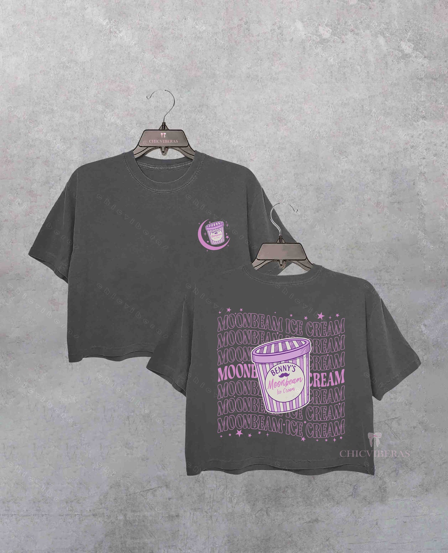 Ice Cream Music Crop Shirt