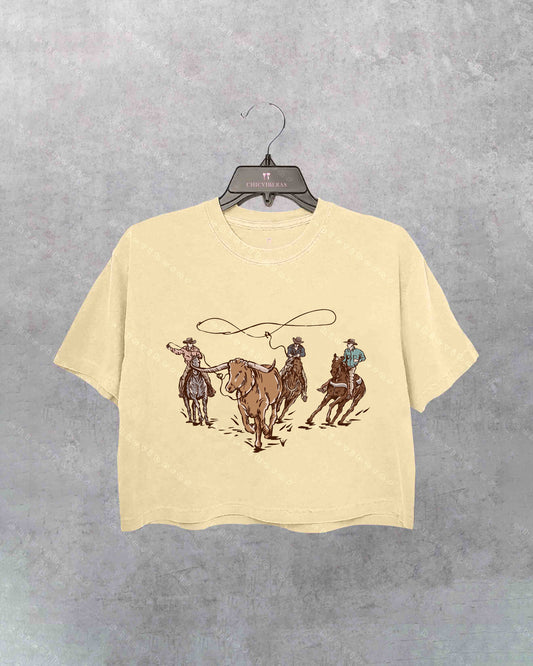 Western Cowboy Crop Shirt