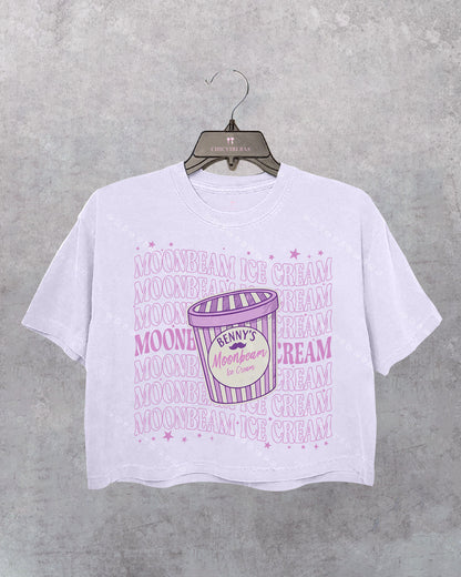 Moonbeam Ice Cream Music Crop Shirt