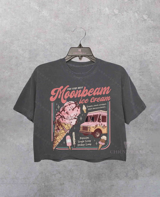 Moonbeam Ice Cream Mr Electric 2025 Concert Crop Shirt
