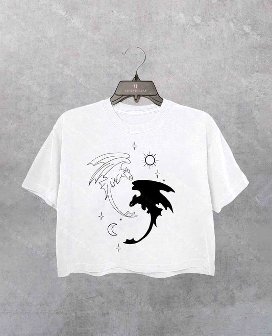 Toothless Dragon Crop Shirt