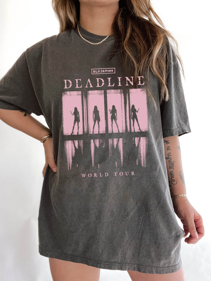 BlackPink Deadline World Tour Kpop Fan Crop Shirt