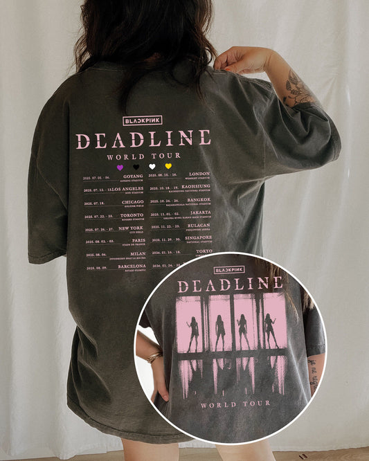 BlackPink Deadline World Tour Kpop Fan Crop Shirt