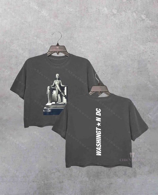 Beyoncé Washington DC Inspired Crop Shirt