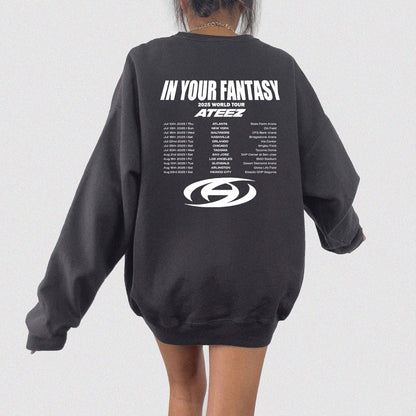 Ateez 2025 World Tour in Your Fantasy Crewneck