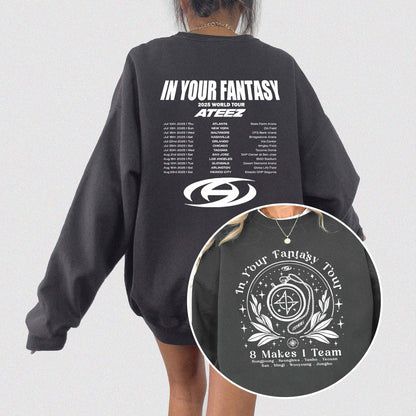 Ateez 2025 World Tour in Your Fantasy Crewneck